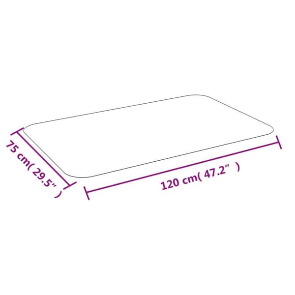 vidaXL Golvskydd för laminatgolv/matta 75 cm x 120 cm