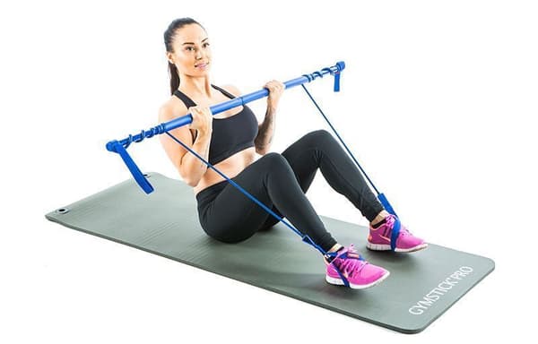 Fitness mat GYMSTICK NBR 61042G 170x60x1,5cm Grey
