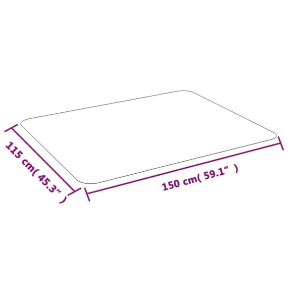 vidaXL stoleunderlag til laminat eller tæppe 150x115 cm PVC