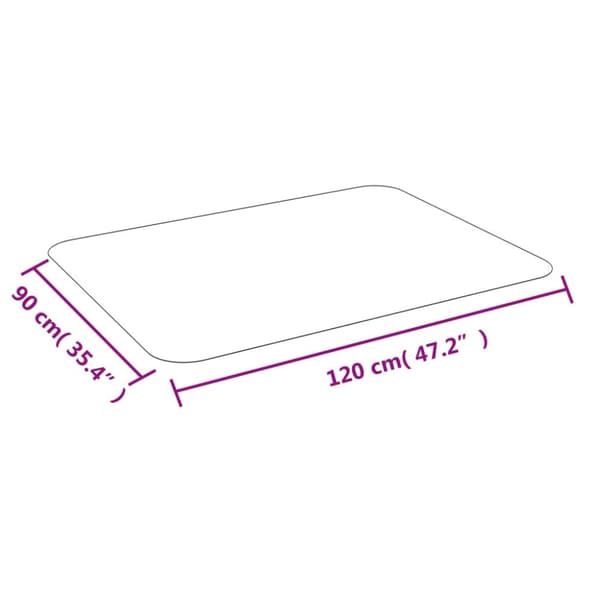 vidaXL Matto laminaatti- tai parkettilattialle 90 cm x 120 cm -  Tuolinalusmatot