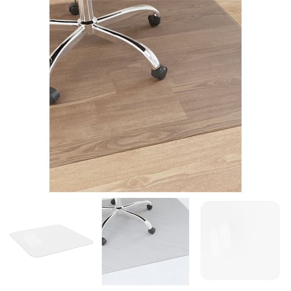 The Living Store Golvskydd för laminatgolv/matta 90 cm x 90 cm -  Golvskydd