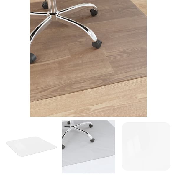 The Living Store Golvskydd för laminatgolv/matta 120x115 cm PVC -  Golvskydd