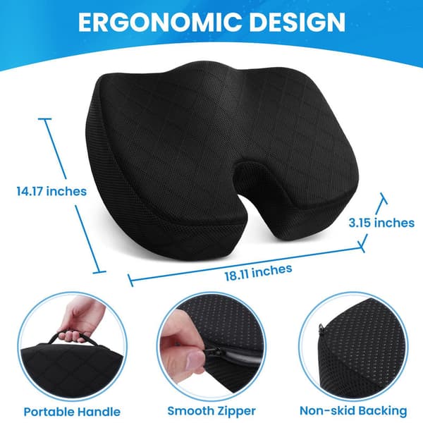 Kudde Memory Foam Ergonomisk stolsdyna för kontor