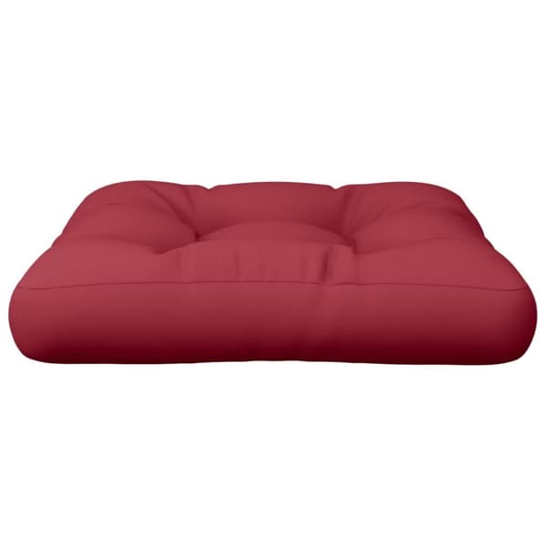 vidaXL Palldyna 60 x 60 x 12 cm vinröd tyg