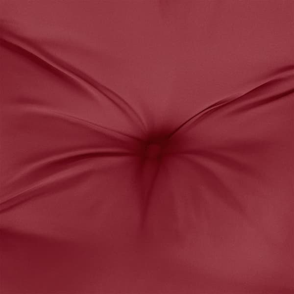 vidaXL Palldyna 60 x 60 x 12 cm vinröd tyg