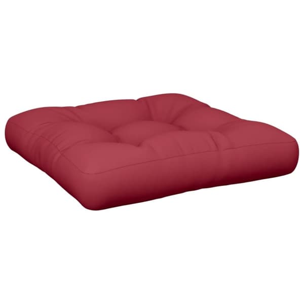 vidaXL Palldyna 60 x 60 x 12 cm vinröd tyg