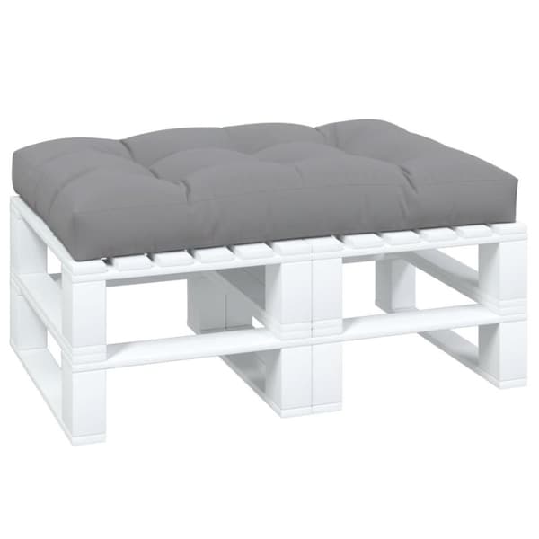 vidaXL pallehynde 120x80x12 cm stof grå
