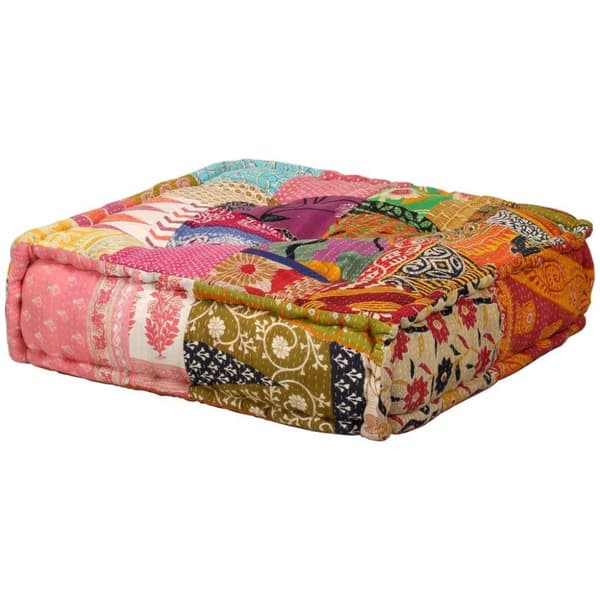 vidaXL 2-personers modulpuf stof patchwork