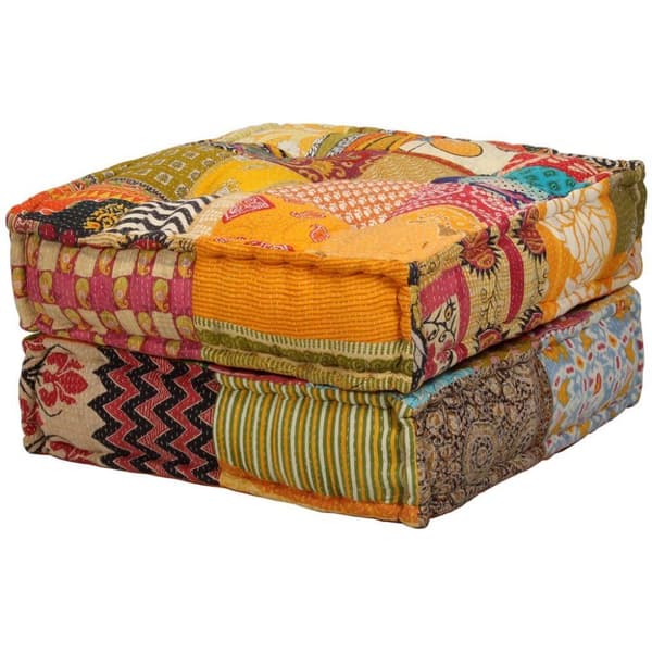 vidaXL 2-personers modulpuf stof patchwork