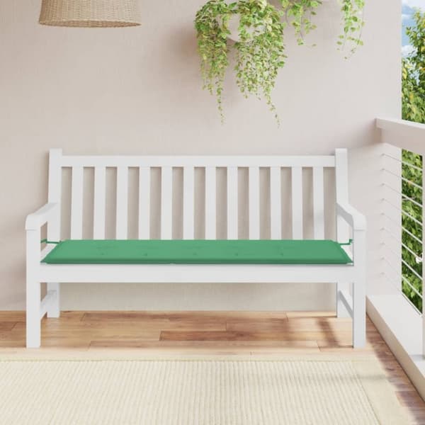 vidaXL hynde til havebænk 150x50x3 cm stof grøn