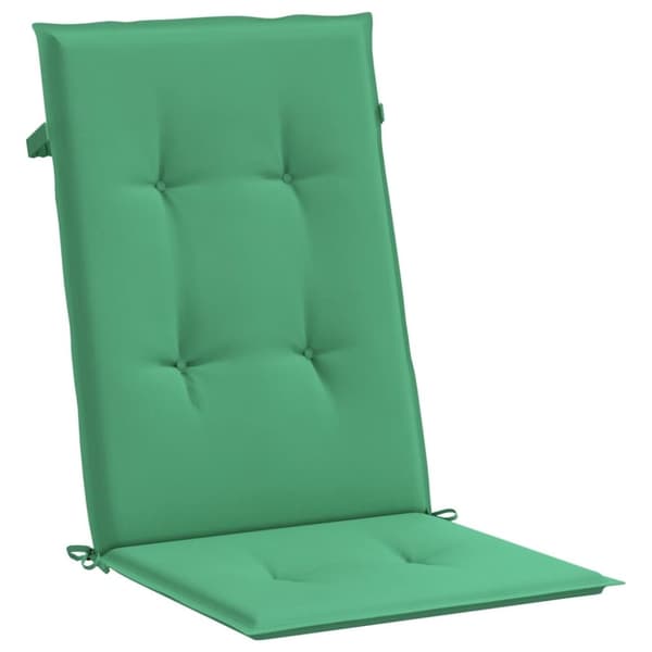 vidaXL stolehynder m. høj ryg 4 stk. 120x50x3 cm stof grøn