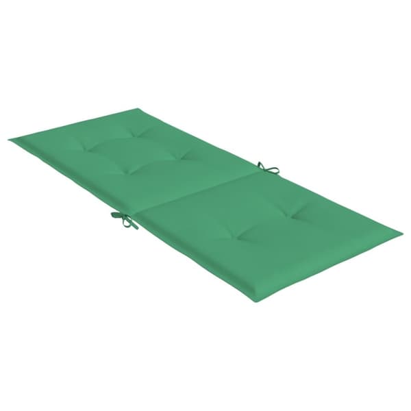 vidaXL stolehynder m. høj ryg 4 stk. 120x50x3 cm stof grøn