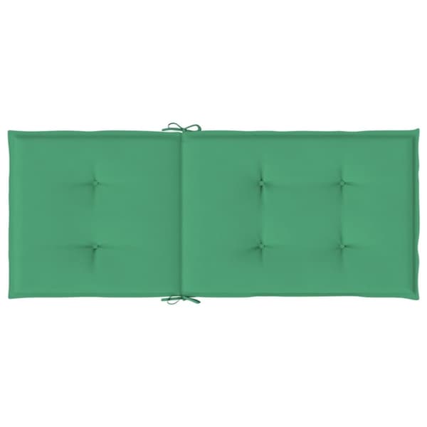 vidaXL stolehynder m. høj ryg 4 stk. 120x50x3 cm stof grøn