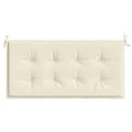Miniatyrbillede 4 af 8: vidaXL hynde til havebænk 120x50x3 cm oxfordstof cremefarvet