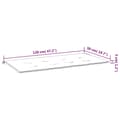 Miniatyrbillede 7 af 8: vidaXL hynde til havebænk 120x50x3 cm oxfordstof cremefarvet