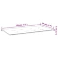 Miniatyrbillede 8 af 8: vidaXL hynde til havebænk 120x50x3 cm oxfordstof cremefarvet