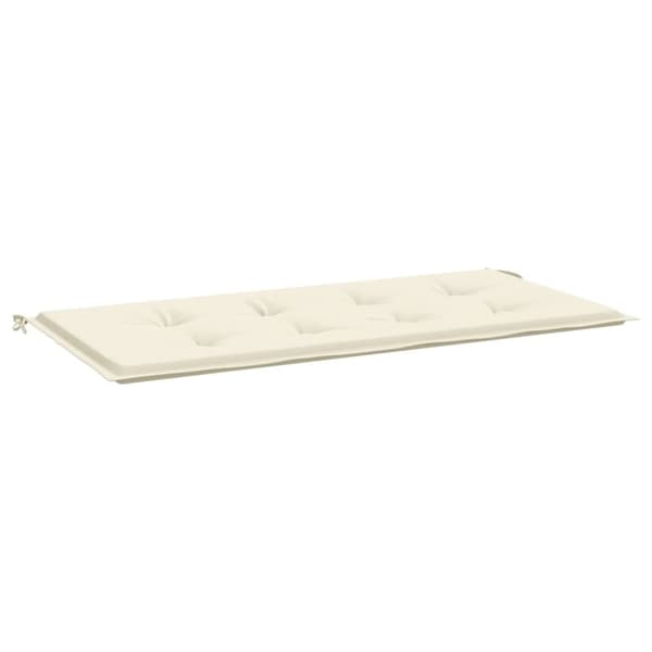 vidaXL hynde til havebænk 120x50x3 cm oxfordstof cremefarvet