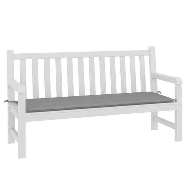 vidaXL hynde til havebænk 150x50x3 cm stof grå