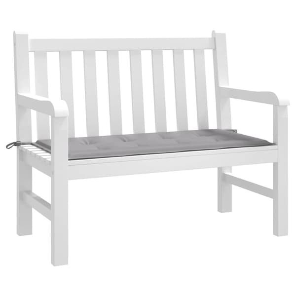 vidaXL hynde til havebænk 120x50x3 cm oxfordstof grå