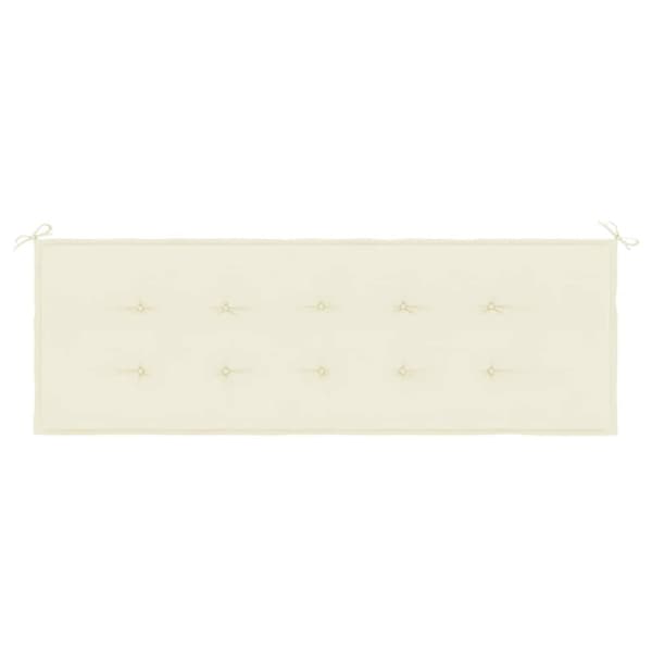 vidaXL hynde til havebænk 150x50x3 cm stof cremefarvet