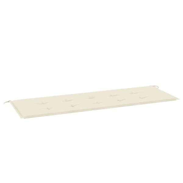 vidaXL hynde til havebænk 150x50x3 cm stof cremefarvet