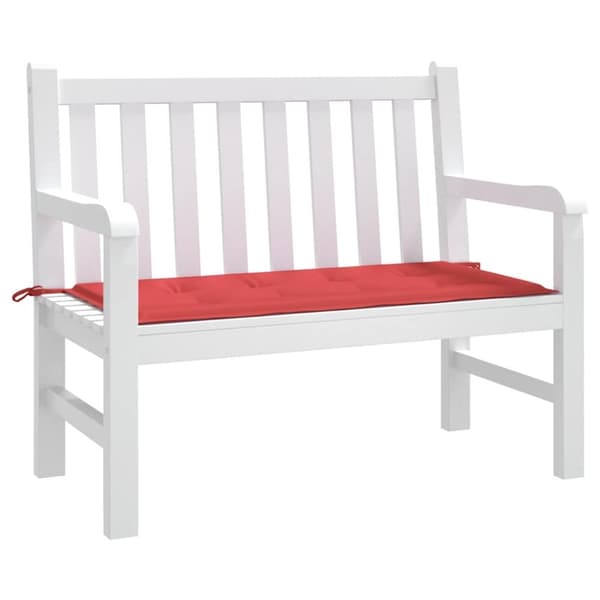 vidaXL hynde til havebænk 120x50x3 cm oxfordstof rød