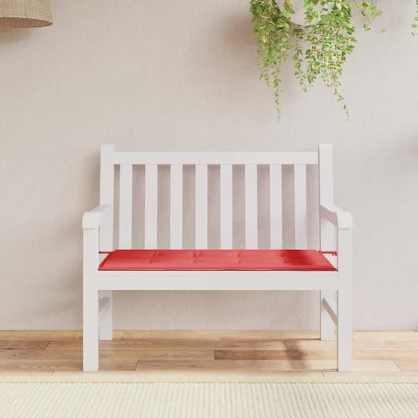 vidaXL hynde til havebænk 120x50x3 cm oxfordstof rød