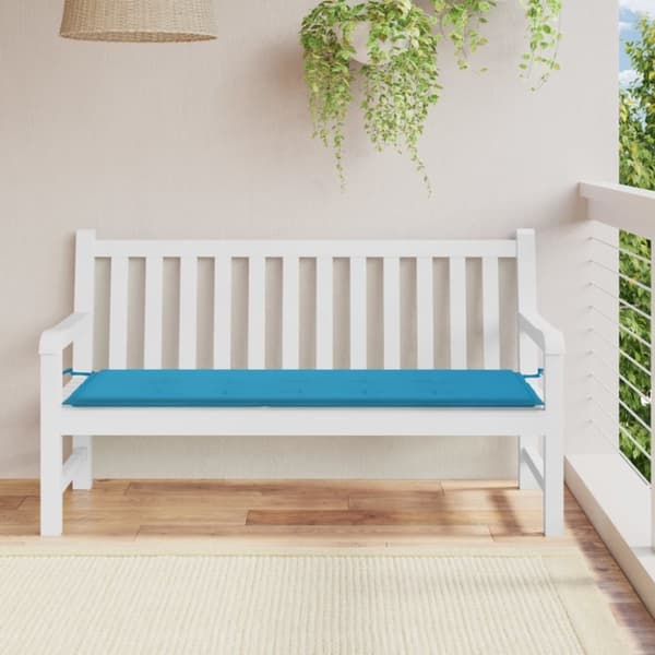 vidaXL hynde til havebænk 150x50x3 cm oxfordstof blå