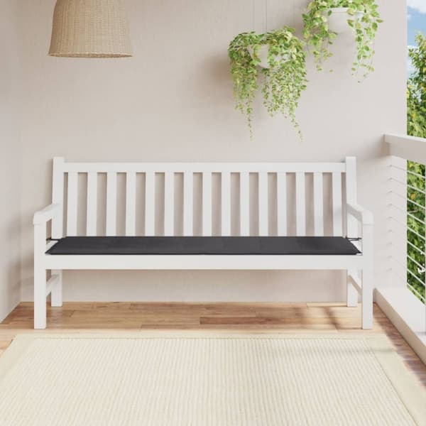 vidaXL hynde til havebænk 180x50x3 cm oxfordstof antracitgrå