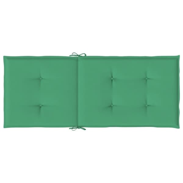 vidaXL Stolsdynor 2 st grön 120x50x3 cm tyg