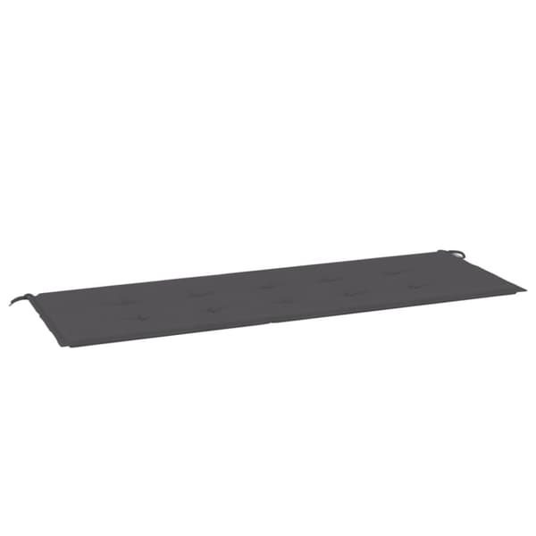 vidaXL Bänkdyna för trädgården antracit 150x50x3 cm oxfordtyg
