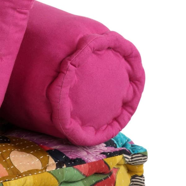 vidaXL Modulpuff 2-sits lappad tyg