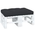 Miniatyrbillede 3 af 10: vidaXL pallehynde 120x80x12 cm stof sort