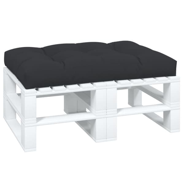 vidaXL pallehynde 120x80x12 cm stof sort