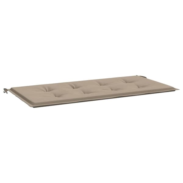 vidaXL Bänkdyna för trädgården taupe 100x50x3 cm oxfordtyg