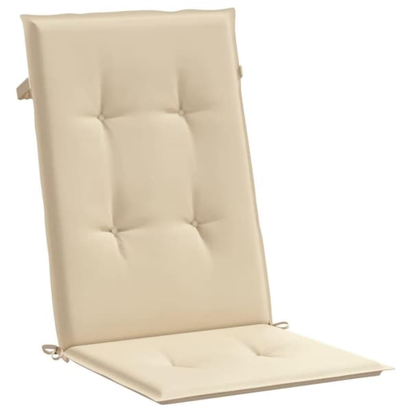 vidaXL Stolsdynor 2 st beige 120x50x3 cm tyg