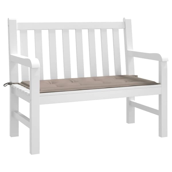 vidaXL hynde til havebænk 120x50x3 cm oxfordstof gråbrun