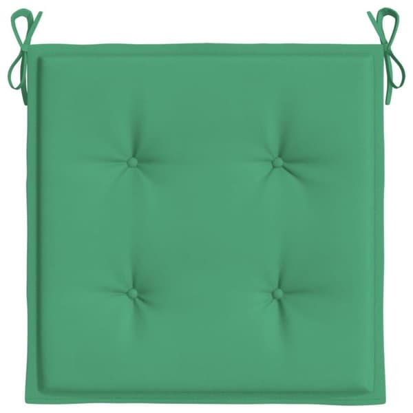 vidaXL hynder til havestol 2 stk. 50x50x3 cm oxfordstof grøn