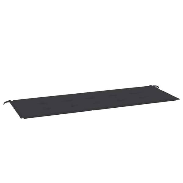 vidaXL Bänkdyna för trädgården svart 150x50x3 cm oxfordtyg