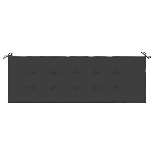vidaXL hynde til havebænk 150x50x3 cm oxfordstof sort