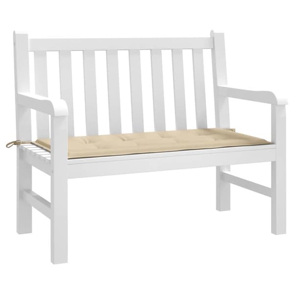 vidaXL Bänkdyna för trädgården taupe 120x50x3 cm oxfordtyg