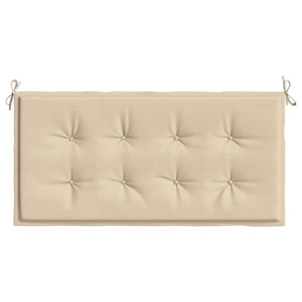 vidaXL Bänkdyna för trädgården taupe 120x50x3 cm oxfordtyg