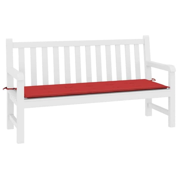 vidaXL hynde til havebænk 200x50x3 cm oxfordstof rød