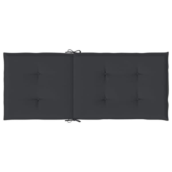 vidaXL stolehynder m. høj ryg 2 stk. 120x50x3 cm stof sort