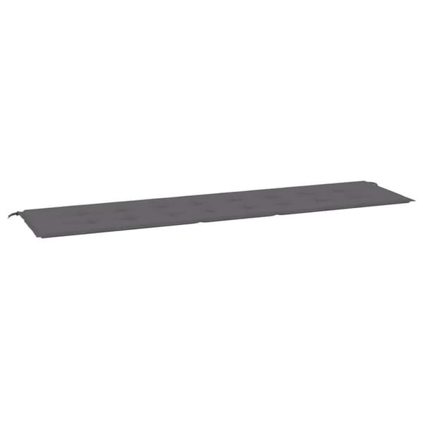vidaXL hynde til havebænk 200x50x3 cm oxfordstof antracitgrå
