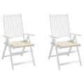 Miniatyrbillede 4 af 8: vidaXL hynder til havestol 2 stk. 50x50x3 cm oxfordstof cremefarvet