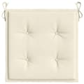 Miniatyrbillede 5 af 8: vidaXL hynder til havestol 2 stk. 50x50x3 cm oxfordstof cremefarvet