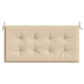 Miniatyrbillede 5 af 8: vidaXL hynde til havebænk 120x50x3 cm oxfordstof beige