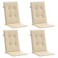 Miniatyrbillede 3 af 9: vidaXL stolehynder m. høj ryg 4 stk. 120x50x3 cm stof beige