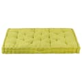 Miniatyrbillede 3 af 7: vidaXL hynde til pallesofa 120x80x10 cm bomuld grøn